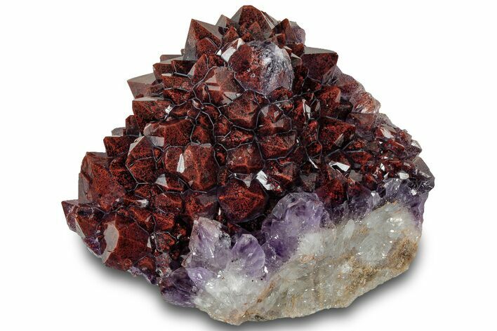 Thunder Bay Amethyst Cluster with Hematite - Top Quality! #314899